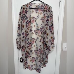 Floral Lightweight Kimono Cardigan
